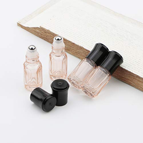 Kesell 3ml Glass Roller Bottles, 10-Pack Travel Size - color: light pink