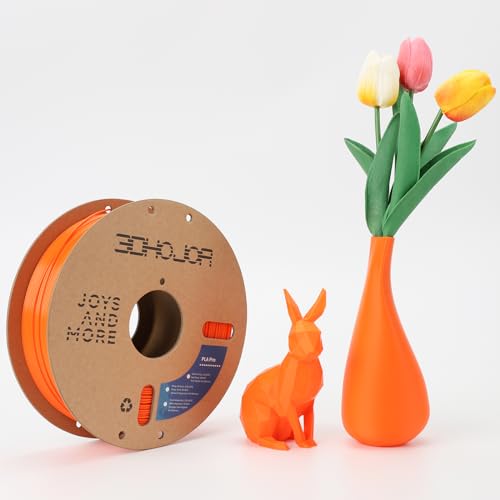 3DHoJor PLA+ 3D Printer Filament Orange,1KG - color: Orange