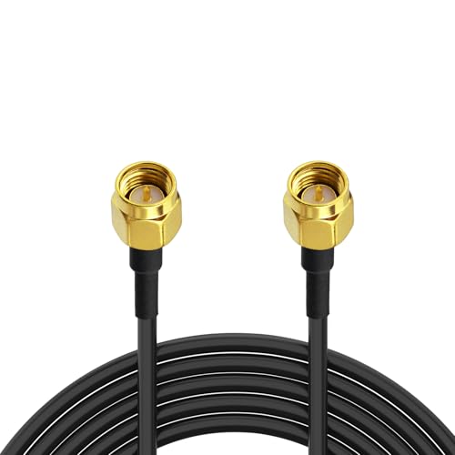 Superbat SMA Male to SMA Male Coax Cable Jumper 6ft 2-Pack RG174 Cable - size: 6ft