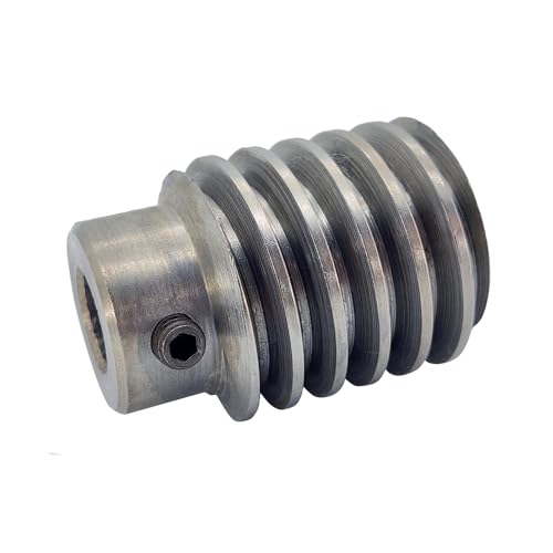 Worm Gear Set 1.5M-20T 20:1 Ratio 1.5 Mod Carbon Steel Rod Shaft 20Teeth Brass Gear Wheel Reduce Transmission Part (Gear-15mm, Rod-12mm Bore) - size: Rod-12mm Bore, style: Gear-15mm