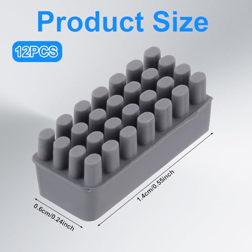 12pcs 3D Printer Silicone Nozzle Brush, Heat-Resistant Nozzle Cleaner Brush