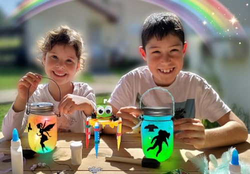 DIY STEM Toys Arts and Crafts for Girls Age 6-12 Fairy Nightlight Robot Kit - color: Purple- Fairy & Unicorn