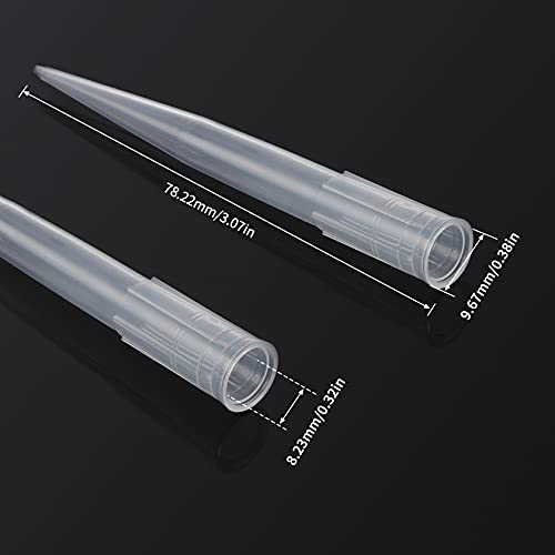 FOUR E'S SCIENTIFIC 1mL Pipette Tips, 1 Rack 96 Tips - color: Transparent