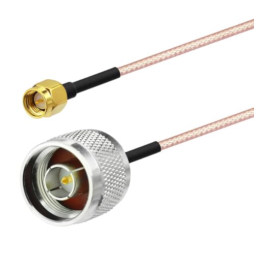 Superbat Type N to SMA Adapter RG316 SMA Male to N Male Cable 1ft 2-Pack - size: 30cm/12inch, style: sma male to n male