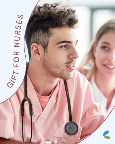 FriCARE Lightweight Dual Head Stethoscope for Nurses/Nursing School Student - color: Earth Brown Tube