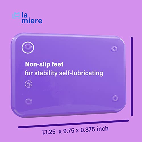 LA MIERE 1Pcs Autoclavable Dental Procedure Tray Lockable Set up Flat Trays Size B (Ritter),Plastic Instrument B-Lok Flat Trays, 13.25 x 9.75X 0.875 Inches (1, Digital Lavender) - color: Digital Lavender, size: 1