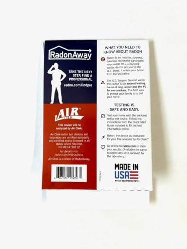 RadonAway Complete Radon Test Kit, Lab Fee Included