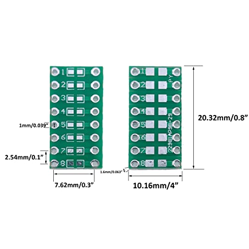 50pcs SMD to DIP Breakout Adapter Board 0402 0603 0805 - size: 50pcs 0402/0603/0805