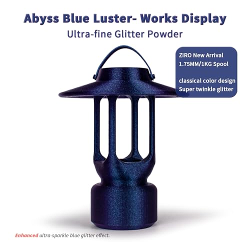 ZIRO Chameleon Series Filament, Super Sparkle PLA, Abyss Blue Luster - color: Abyss Blue Luster