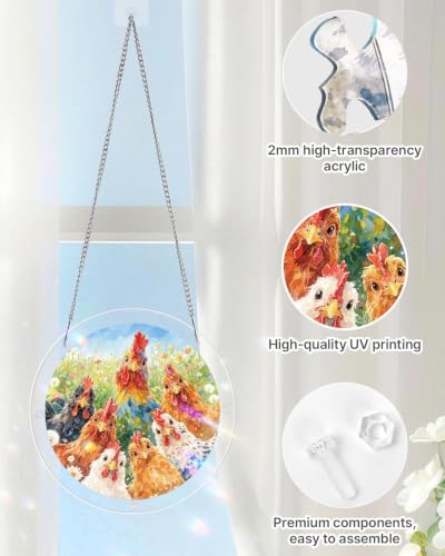KaayeeWood Acrylic Suncatcher Puzzle,Morning in Bloom-14.10 in - color: Morning in Bloom, size: 14.9 in
