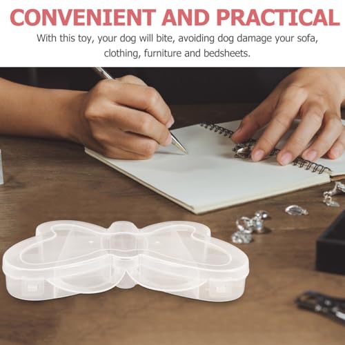 DIYEAH 3 Pack Butterfly Shaped Bead Organizer Box Transparent Plastic Bead Storage Case for Jewelry Making Craft Supplies Electronic Components Small Items 7.08 X 5.51 X 0.78 in
