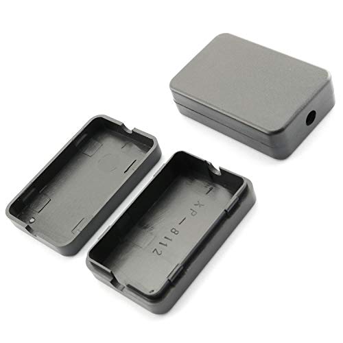 DGZZI Electrical Junction Box 4PCS Electric Plastic Black Waterproof Project Junction Case 2.16x1.38x0.59 inches(55x35x15mm) - size: 2.16" x 1.38" x 0.59"