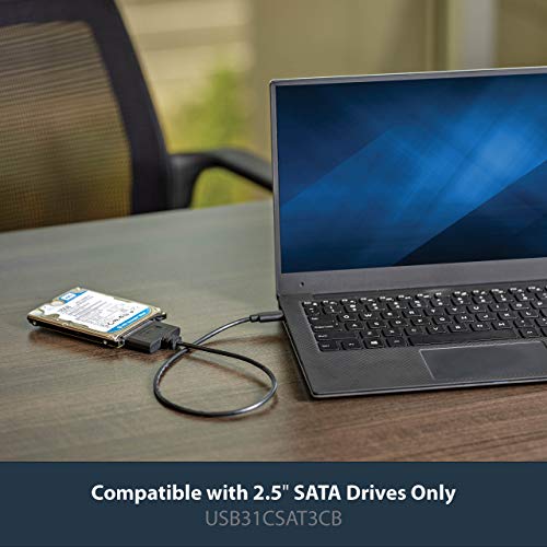 StarTech SATA to USB-C 10Gbps Cable, 2.5in SATA I/II/III (USB31CSAT3CB) - style: USB C 10Gbps