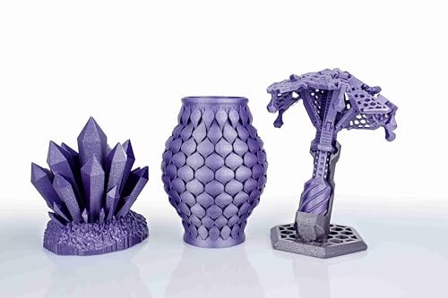 ZIRO 3D Printer Filament, 1.75mm Glitter Sparkle PLA, 1KG Diamond Lavender - color: Diamond-lavender