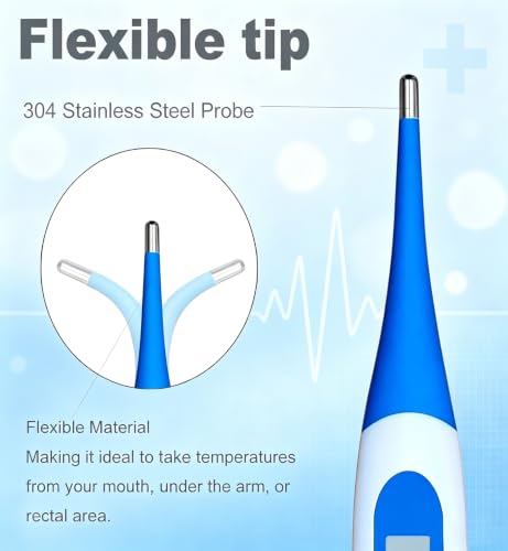 Digital Thermometer,BESTWYA Thermometer for Adult (A, Pack of 4)