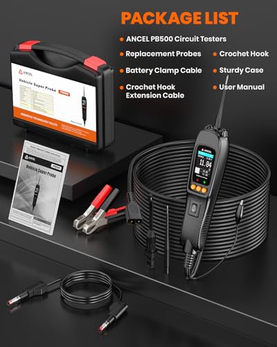 PB500 Automotive Power Circuit Probe, 12-24V Electrical Short & Open Finder - color: Vivid Black 500