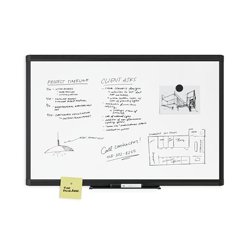 U Brands Magnetic Whiteboard, White Board Dry Erase Board for Wall, 36 x 24 - size: 36"W x 24"H