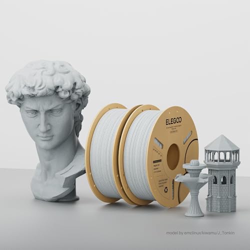 ELEGOO PLA 3D Printer Filament 1.75mm Marble Brick Red 1KG - color: Marble Brick Red, size: 1kg