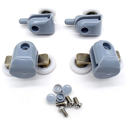 8 Pcs Top/Bottom Shower Door Rollers/Runners/Pulleys/Wheels Bathroom Replacement Parts 22mm Diameter