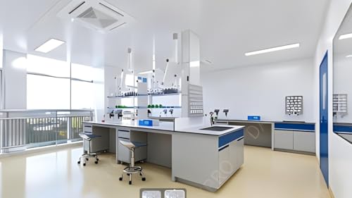 Lab Drying Racks for Lab Glassware and Bottles Wall Mounted Test Tube Dryer Detachable PP Lab Rack White (Large 52pegs) - size: Large 52pegs