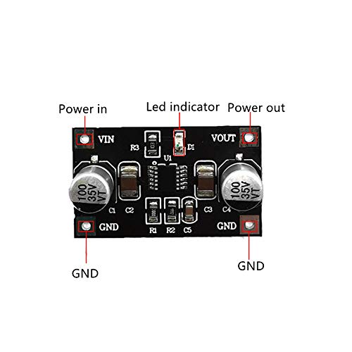 Taidacent LT3045 Linear Voltage Regulator Board Low Noise Dropout Parallel Adjustable Buck Converter 5V 9V 12V 15V (9V Output) - size: 9V output