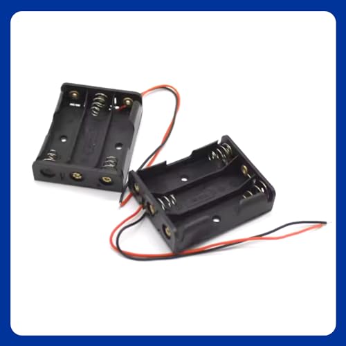 ISolderStore Pack of 5 3 x 1.5V AA Battery Holder, 4.5V with Wires for Wall Clocks Radio Kids Toys