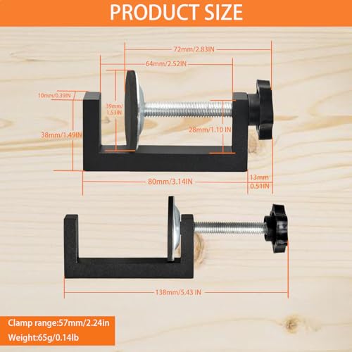 C-Clamps Cabinet Installation Clamps Heavy Duty C Clamps Mini C Clamp for Woodworking/Welding/Building