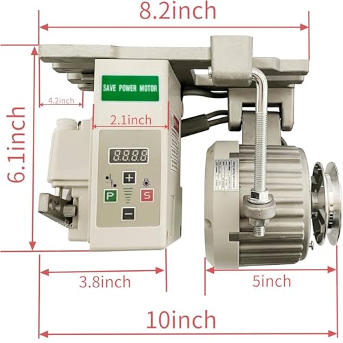 Sewing Machine Motor AC110V Industrial Brushless Servo Motor with Controller and Foot Switch Reversible (750W) - color: 750W