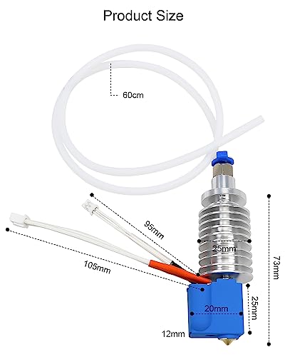 3D Printer Assembled Print Head Hotend Kit Fit for Anycubic Kobra Max - color: 1 PACK