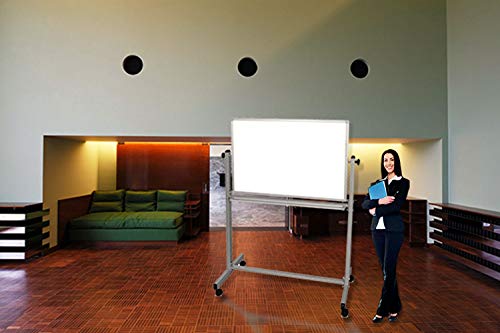 Luxor MB3624WW Reversible Magnetic Whiteboard/Whiteboard, 36 x 24 - size: 42"W x 2"H
