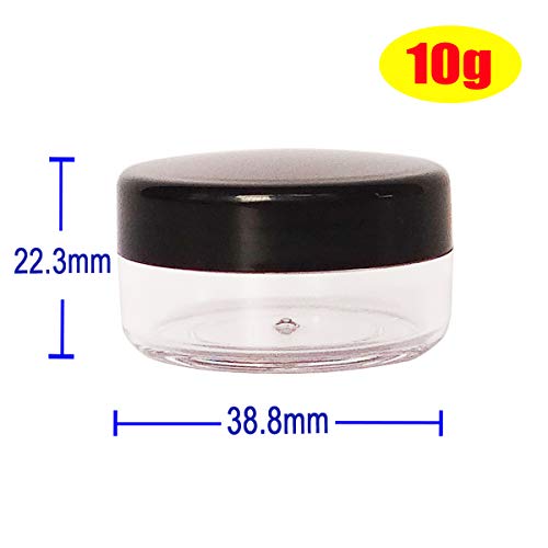 30pcs 10g 10ml Travel Small Plastic Makeup Container Jar with Lid - color: 30x 10ml Multi-color 2