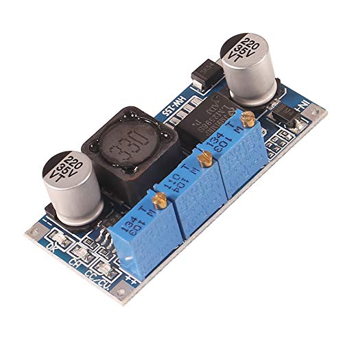 Dorhea 5Pcs LM2596S DC-DC 7V-35V Step-Down CC/CV Power Supply Module, Adjustable Voltage Converter Current Charging Board - color: LM2596S