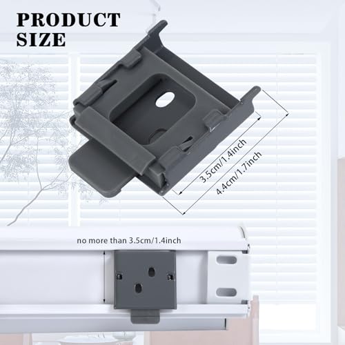 Roller Shade Mounting Brackets Replacement for Outdoor Blinds Grey - color: Gray