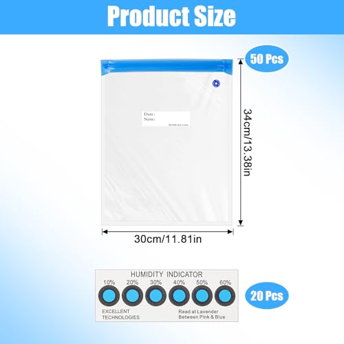 70Pcs 3D Printer Filament Storage Bags 13.4 x 11.8 Inch