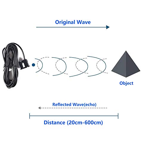 2Pcs JSN-SR04T Integrated Ultrasonic Distance Measuring Sensor Transducer Module Waterproof