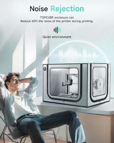 TOPCUBE 3D Printer Enclosure for Bambu Lab A1 Combo with Exhaust Kit - size: A1 Combo + Exhaust