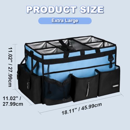 Extra-Large Cleaning Caddy Organizer,Cleaning Caddy for Cleaning Supplies - color: Light Blue, size: Extra-Large