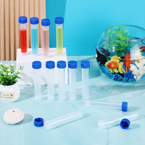Konohan 12 Pcs 10ml Replacement Test Tubes for Aquarium Test Kits, Blue