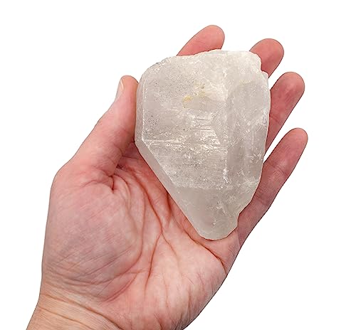 EISCO - Raw Quartz, Mineral Specimen - Hand Sample - Approx. 3"- Geologist Selected & Hand Processed - Great for Science Classrooms