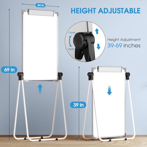 MaxGear Whiteboard with Stand 36" x 24" Easel Whiteboard Monthly Calendar - size: 24"W x 36"H, style: Monthly Calendar