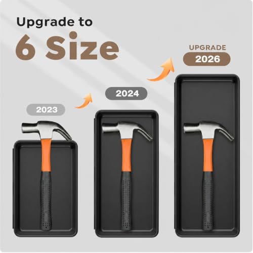 A-LUGEI【𝟳𝟬pcs 𝟲𝗦𝗶𝘇𝗲】 Tool Box Organizer and Storage drawer organizer - size: 70pcs-6 Size