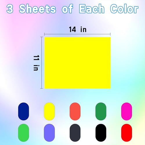 pmybupo Colored Poster Board 30 Sheets 11x14 Inch 10 Assorted Colors for Art Display Board,Classroom Use,School Craft Project,Presentation Drawing - style: Colored Poster Board 11*14 30 pc