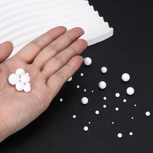 uxcell 50Pcs 5/32"(3.969mm) Aluminum Oxide Ceramic Bearing Balls, Al2O3 Ceramic Balls G10 Precision for Precision Instruments, White - size: 5/32"(3.969mm)