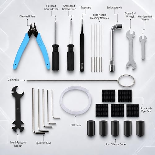 3D Printer Tool Kit for Creality K2/K2 Pro/K2 Plus/Combo, Maintenance Kit