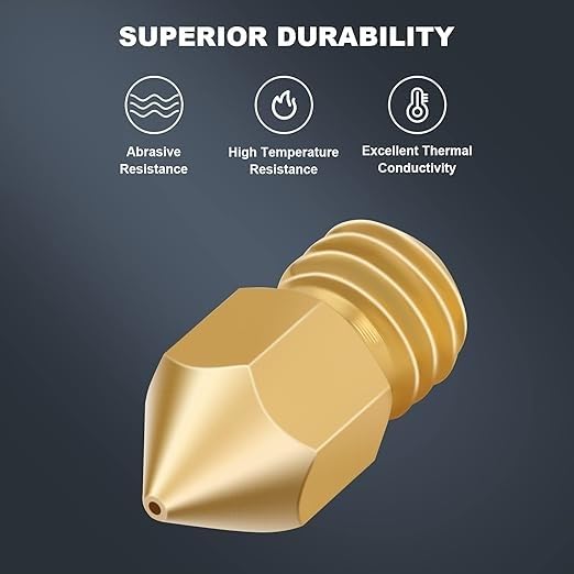 20PCS 3D Printer Brass Nozzles MK8 0.4MM, High Temperature Resistant, Compatible for Creality Ender/CR Series, Anycubic Kobra Series, - size: 20MK8