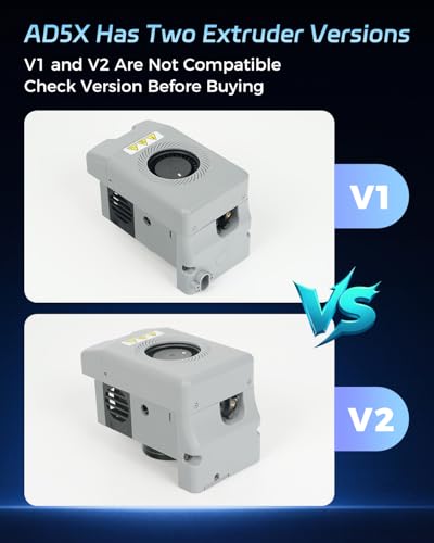FLASHFORGE AD5X Extruder, Entire Extruder Assembly, with 0.4mm High Flow 32mm³/s Hotend Kit, High-Speed 3D Printer Part (Extruder V2) - style: Extruder V2