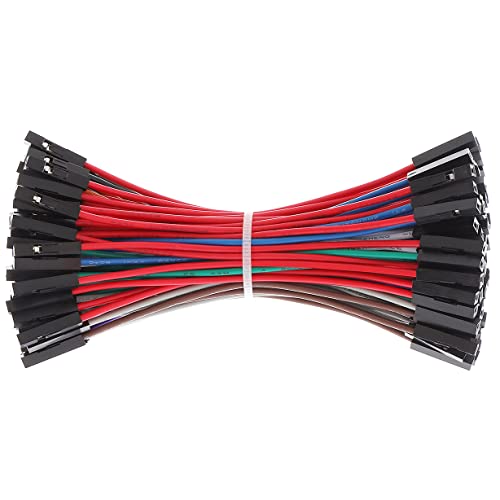 Breadboard Jumper Wires 20AWG, Bestlus Exclusives Jumper Cables Wires 10CM F/F 10 Colors Pack of 120 Square Head 0.1'' (4'', F/F) - color: Female-Female, 10CM, size: 10CM / 4''