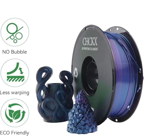 16 Pack Silk Tricolor PLA Filament Bundle, 1kg Spool(2.2lbs) - color: 16*1kg Silk Tricolor Different Colors