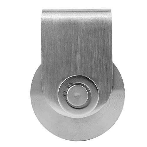 Pulley Block U Type 304 Stainless Steel Pulley Roller Duplex Bearing Super-Silent Detachable 360 Degree Rotation Heavy Duty Grooved Wheel 1-Pack - size: U Type Slot Pulleys 3.582in