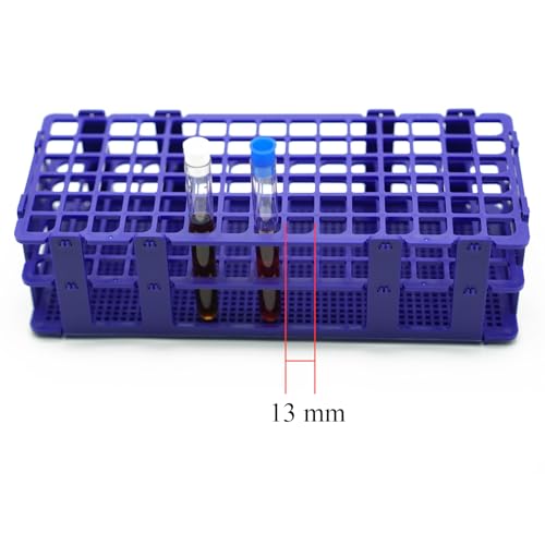 10 Pcs Detachable Plastic Test Tube Rack, 90 Holes Each, 13mm Diameter - color: Blue, size: 90 Holes-13mm